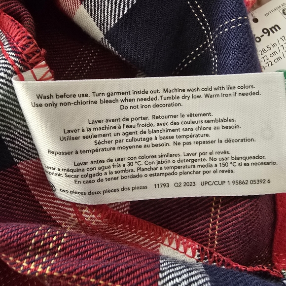 Carter's Child Of Mine Baby Girl Jumper Plaid Cotton Dress - Picture 14 of 14